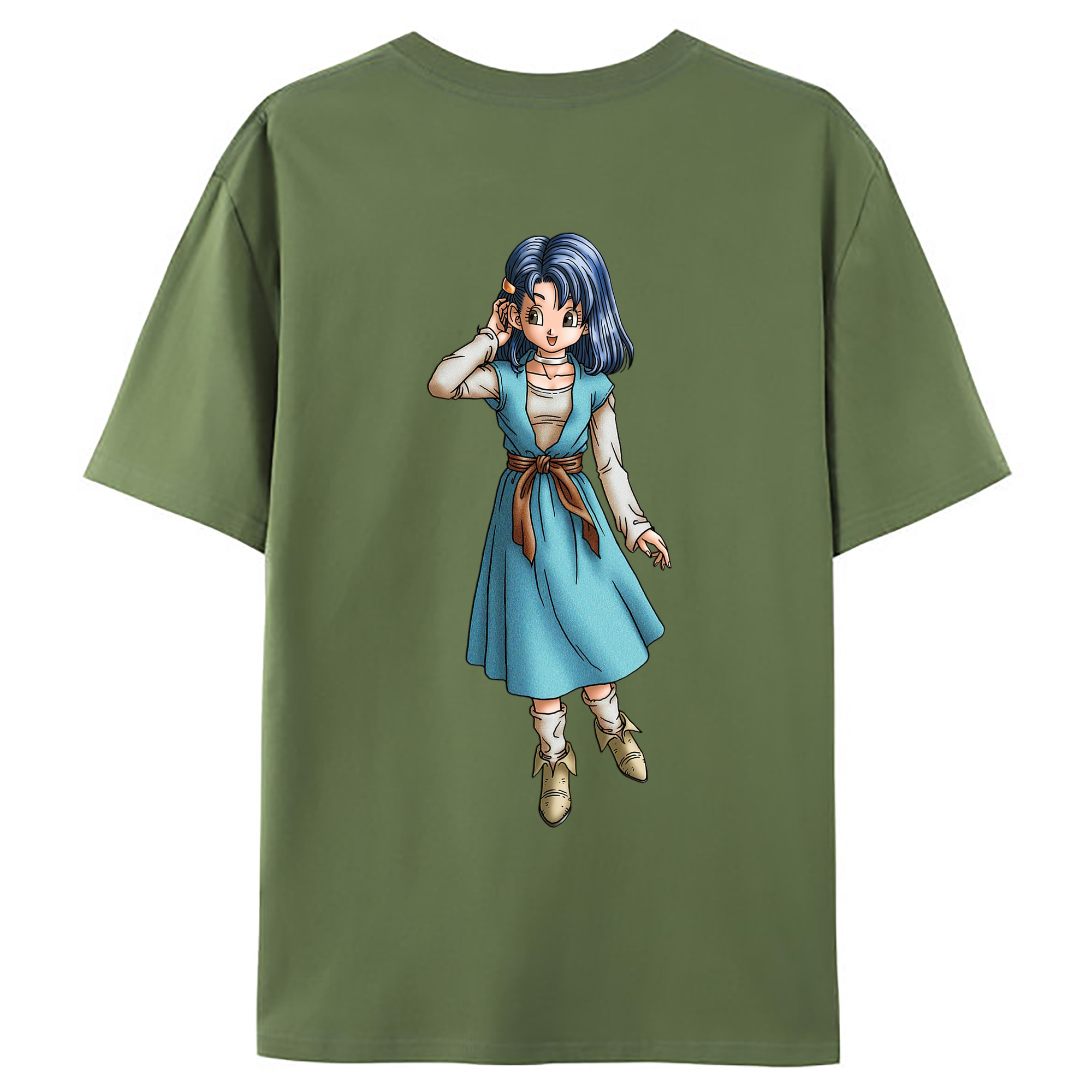 （画像用） ドラゴンクエスト Doragon Kuesuto Dragon Quest 綿100％ メンズ半袖Tシャツ（バックプリント） 通気性